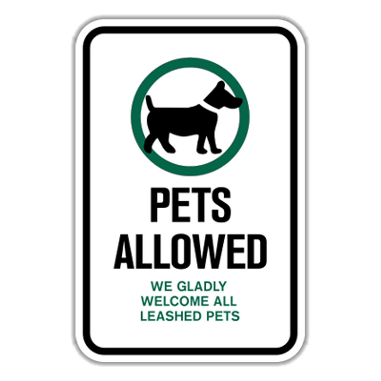 PAW Pets Allowed Hall Signs