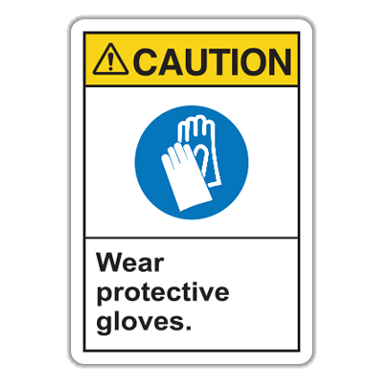 C13 Caution Wear Protective Gloves Hall Signs