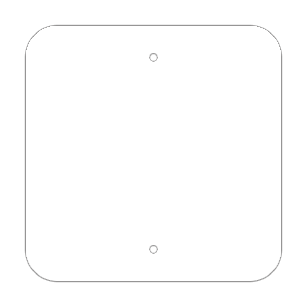 12" Square Painted Aluminum Sign Blank Hall Signs