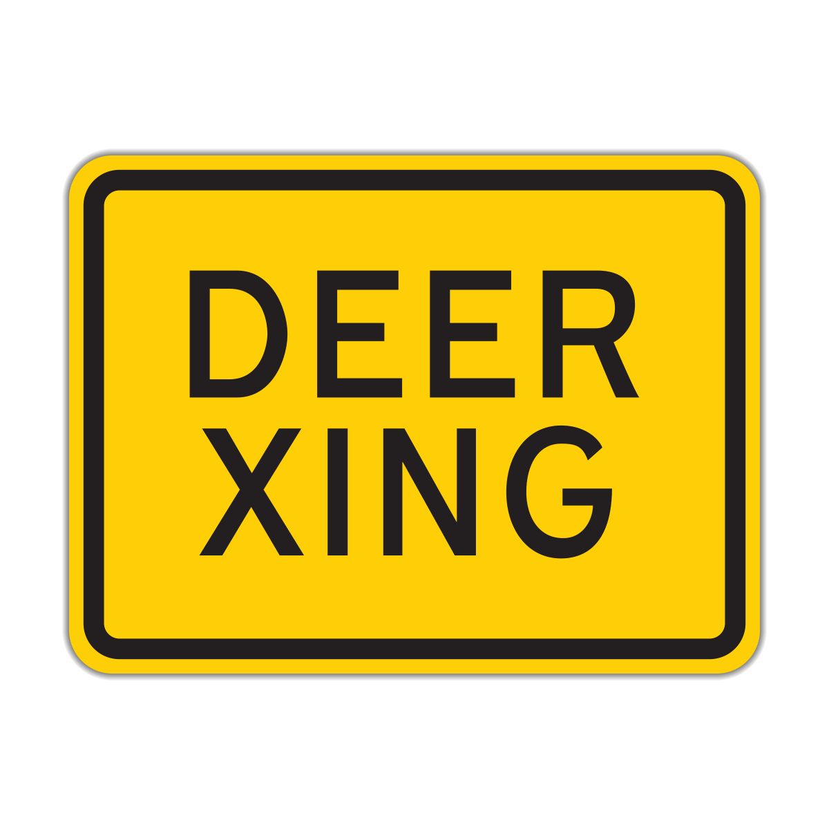 HW113P Deer Crossing Hall Signs