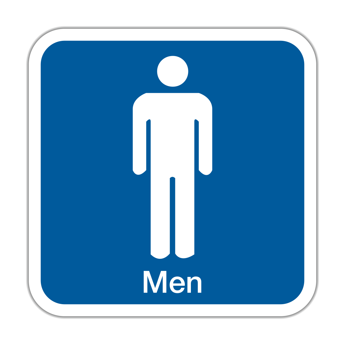 A Men's Restroom Hall Signs