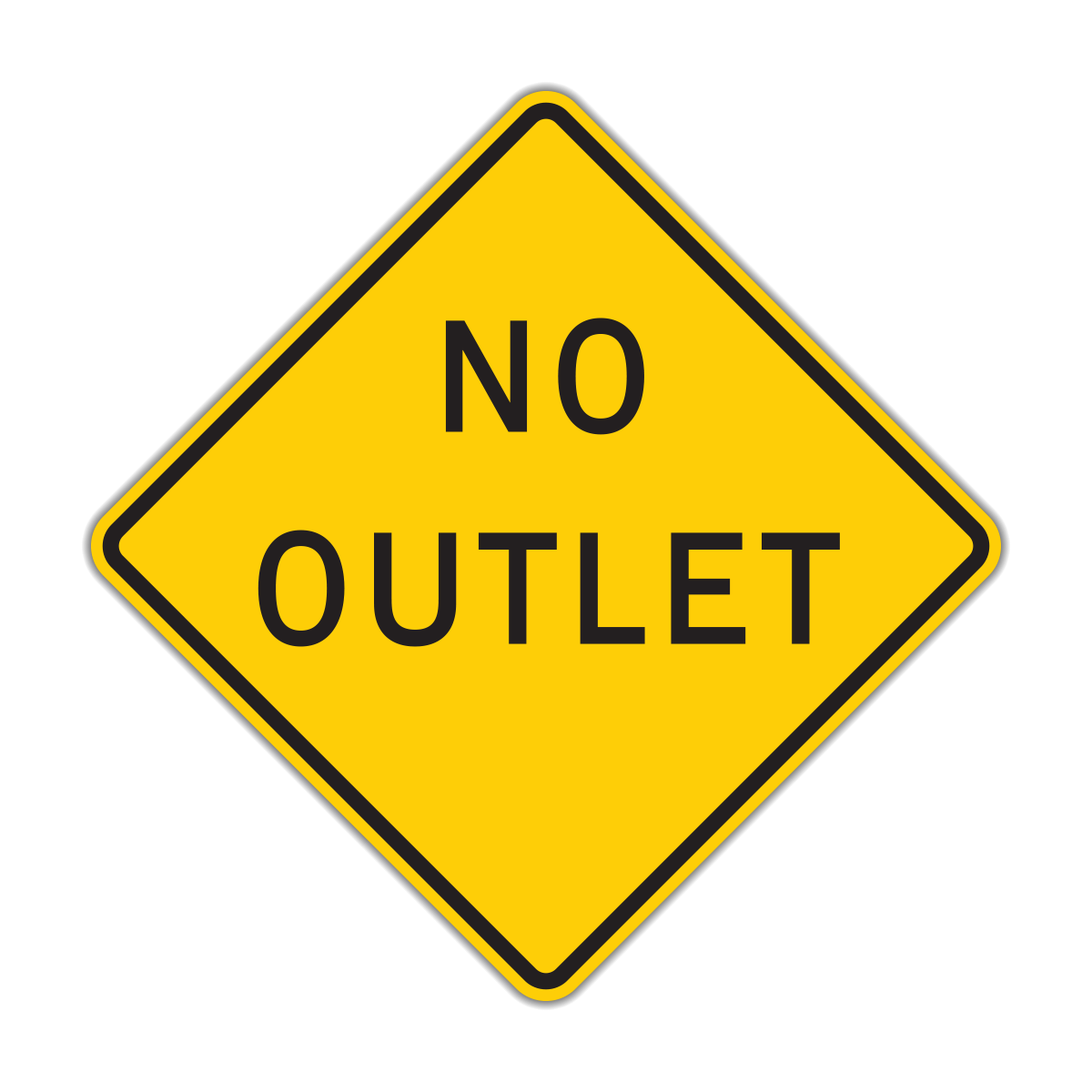 W142 No Outlet Hall Signs
