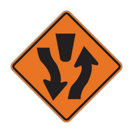 W6-1 Divided Highway (Construction)