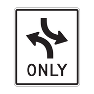 R3-9a Two-Way Left Turn Only (overhead)