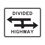 R6-3a Divided Highway Crossing