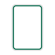 HR7-113 Green Border on White