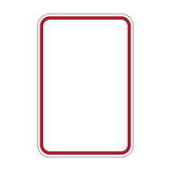 HR7-114 Red Border on White