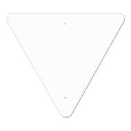 36" Triangle Reflective Sign Blank