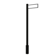 4" Square Street Sign Post System Single Frame