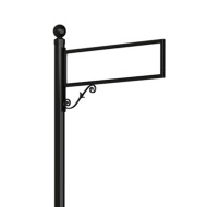 Decorative Street Sign Frame - Aluminum Scroll