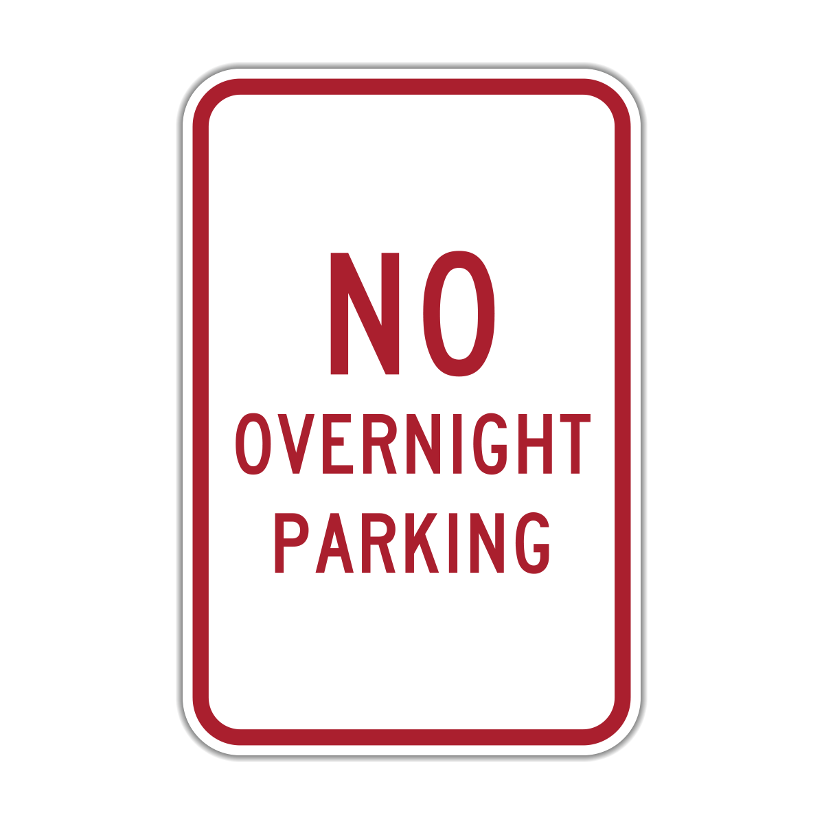 NOP No Overnight Parking - Hall Signs