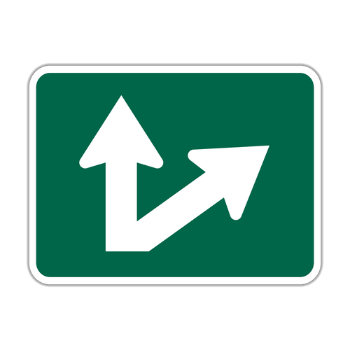 M6-7 Bicycle Route Arrow