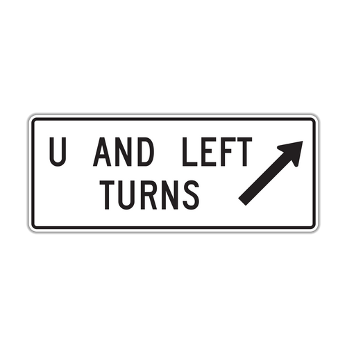 R3-24a U Turn and Left Turns Directional