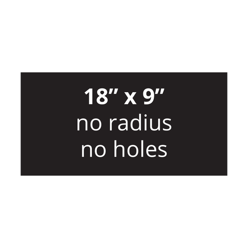 18" x 9" Aluminum Sign Blank