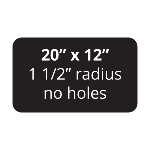 20" x 12" Aluminum Sign Blank