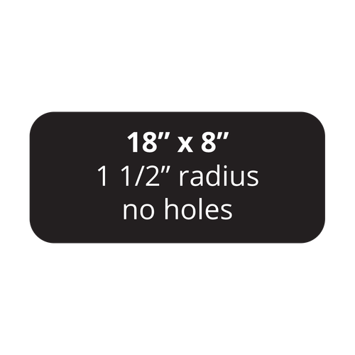 18" x 8" Aluminum Sign Blank