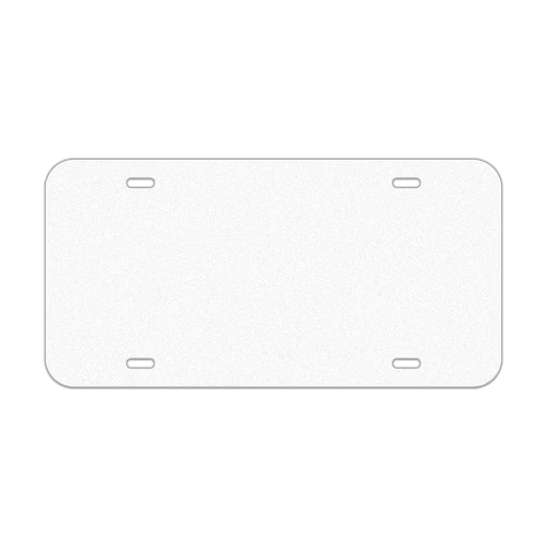 12" x 6" Reflective Sign Blank - License Plate Punch