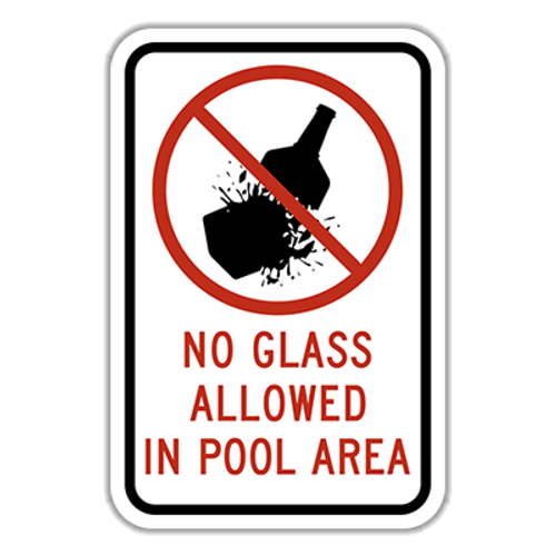 NGA No Glass Allowed in Pool Area