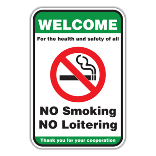 WNSL Welcome No Smoking No Loitering