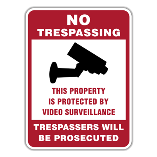 NTV No Trespassing This Property is Protected By Video Surveillance