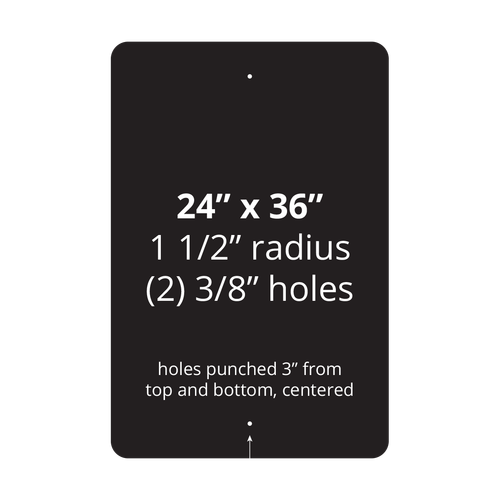 24" x 36" Non-Reflective Sign Blank