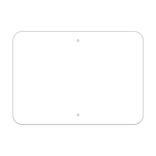 21" x 15" Non-Reflective Sign Blank - Standard Punch