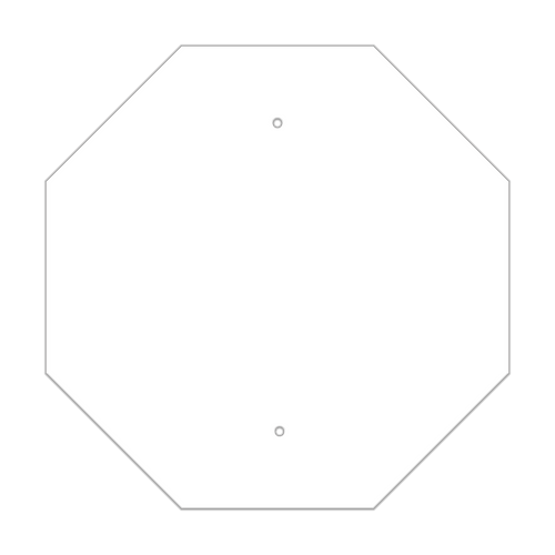 18" Octagon Non-Reflective Sign Blank