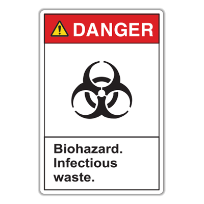 Adesivo Di Pericolo Biohazard – Indigos Ug – 200x150 Mm – Sicurezza Sul Lavoro
