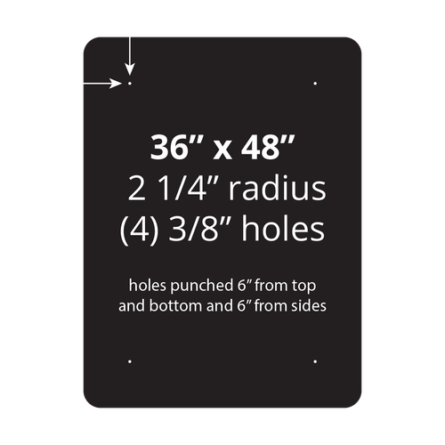 36" x 48" Aluminum Sign Blank