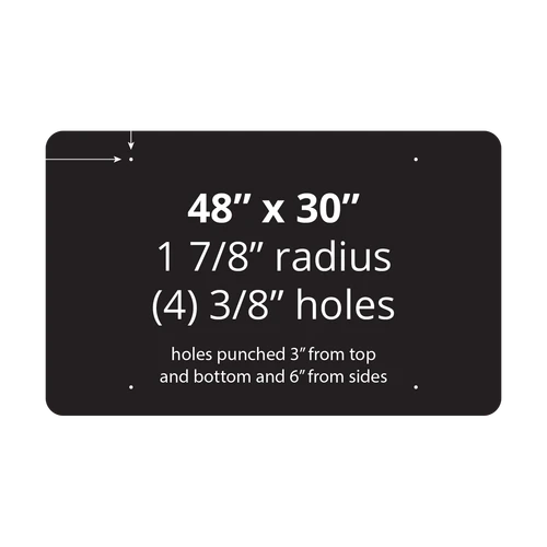 48" x 30" Aluminum Sign Blank