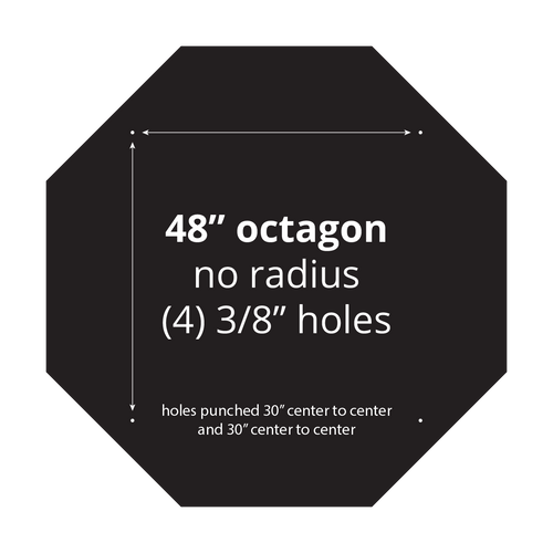 48" Octagon Aluminum Sign Blank