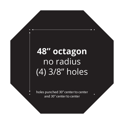 48" Octagon Aluminum Sign Blank