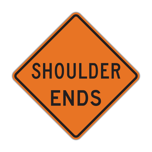 W8-25 Shoulder Ends (Construction)