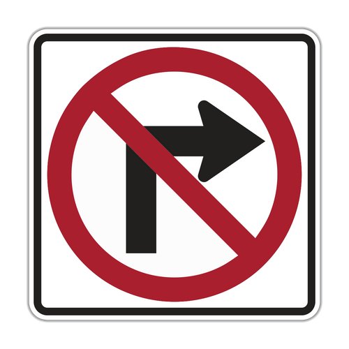 R3-1 No Right Turn