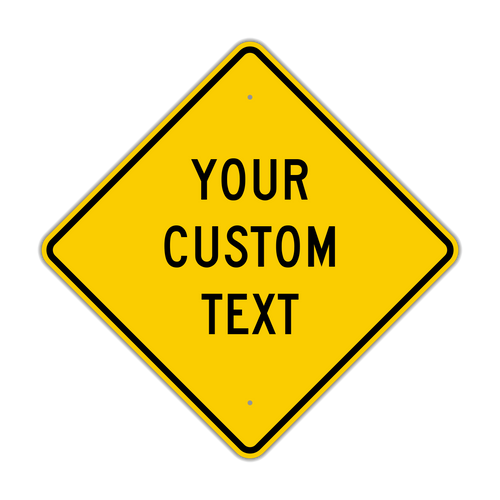 24" Diamond Custom Sign
