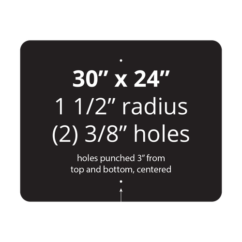 30" x 24" Reflective Sign Blank