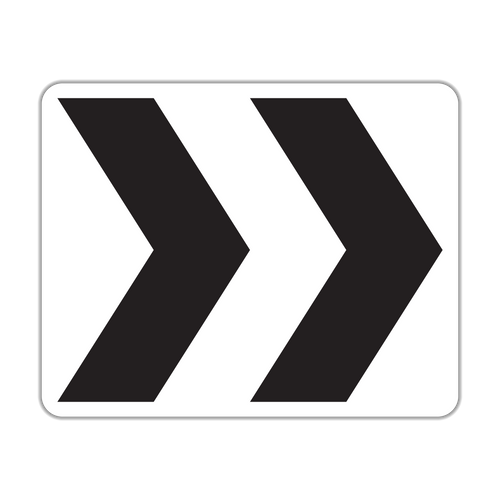 R6-4 Roundabout Directional (2 chevrons)