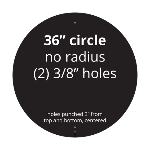36" Circle Reflective Sign Blank