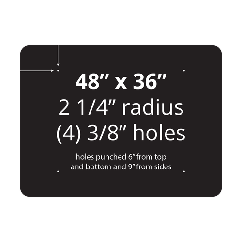 48" x 36" Aluminum Sign Blank