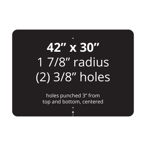42" x 30" Aluminum Sign Blank