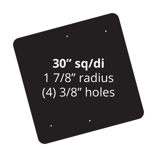 30" x 30" Universal Punch Reflective Sign Blank