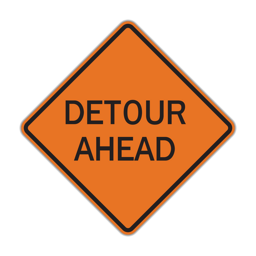 W20-2 Detour Ahead