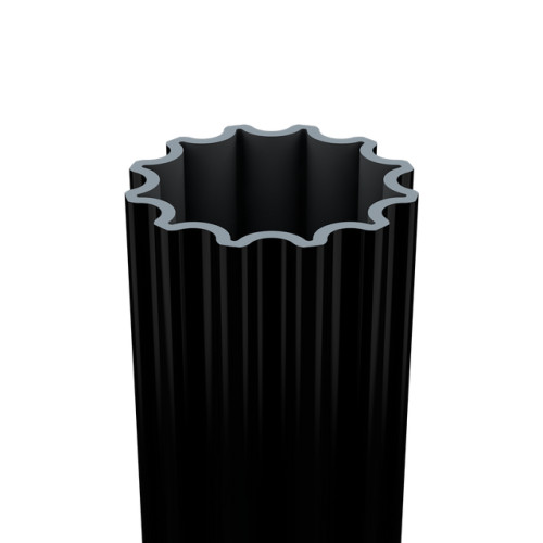 4" Fluted Street Sign Post System Double Frame