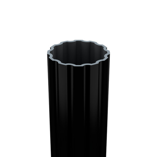 3" Fluted Street Sign Post System Double Frame