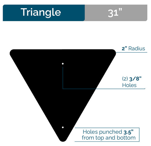 Sign Backer Triangle