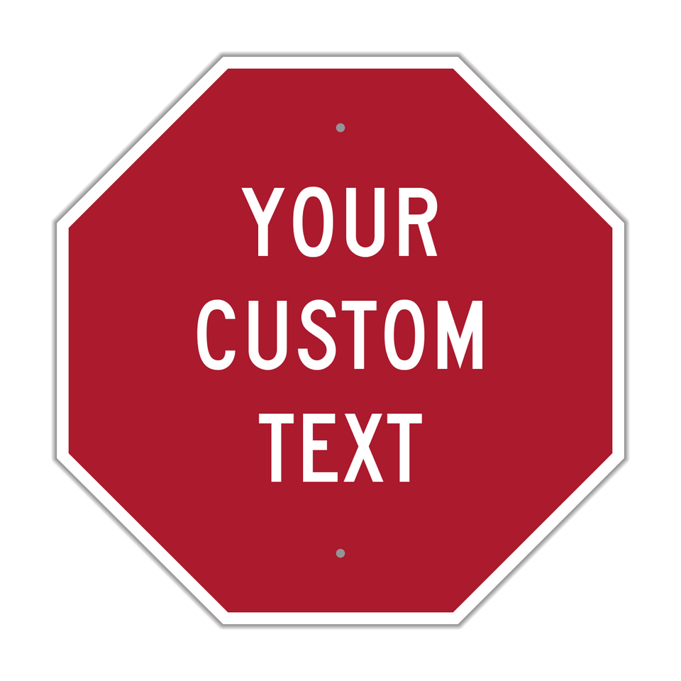 24" Octagon Custom Sign Hall Signs