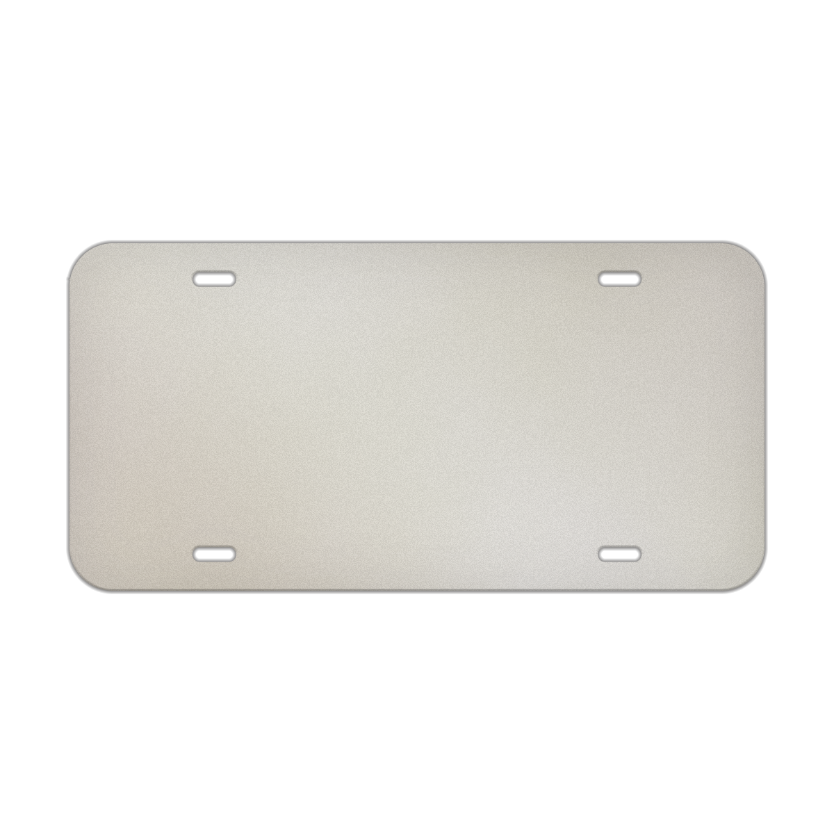 Aluminum Mirrored License Plate Blanks - 6 in x 12 in - Gold