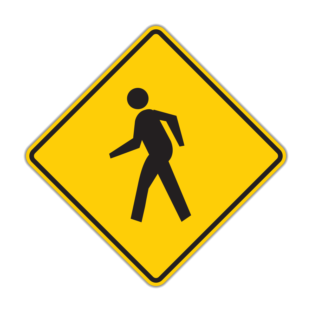 Pedestrian Crossing (Symbol) Sign