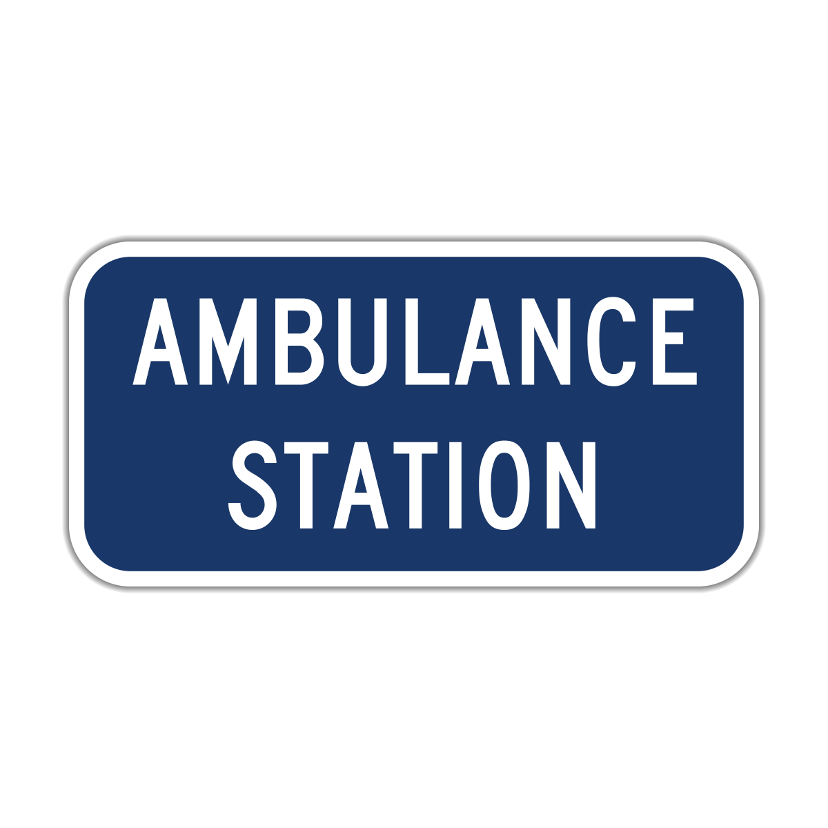 D913bP Ambulance Station Hall Signs