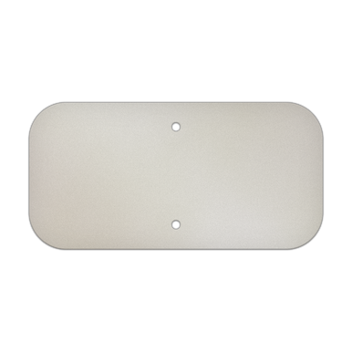 White Anodized Aluminum Sign Blanks for Street and Traffic Signs